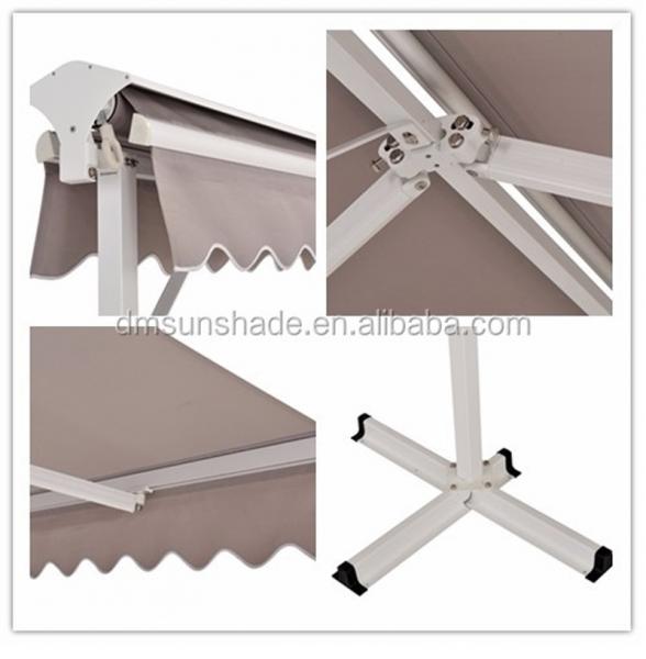 Open Air Double Sided Awning Independent Garden Restaurant Retractable Awning