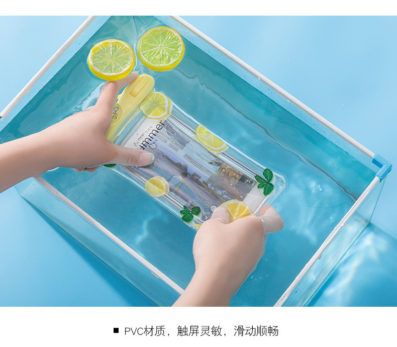 Universal Waterproof Phone Case PVC Fruit Photo Print Senstive Touch Screen