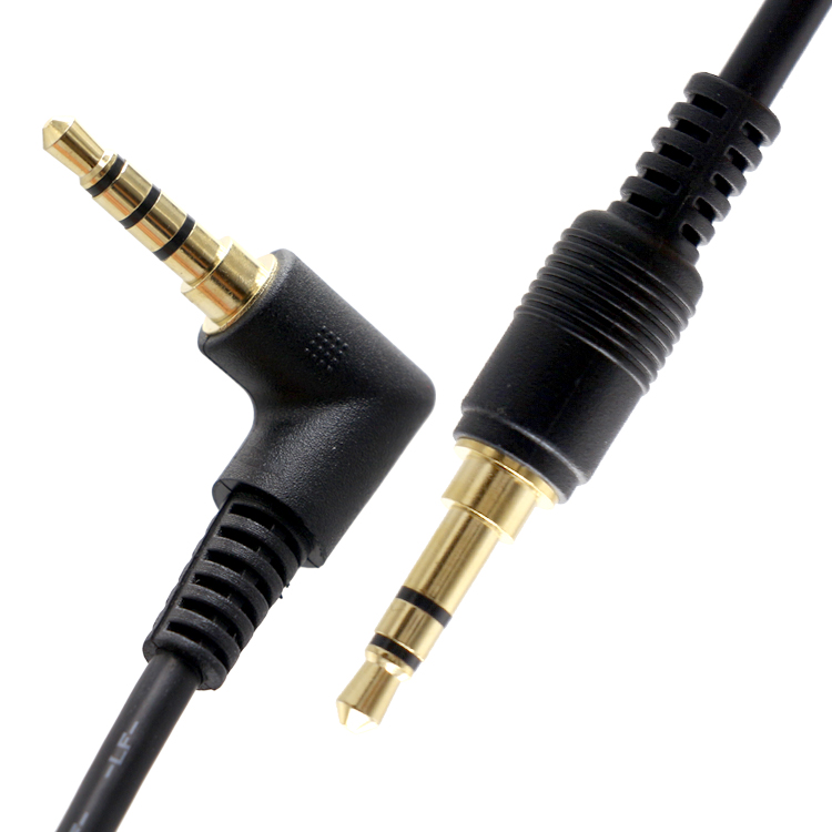 OEM 90 Degree Right Angle 3.5mm TRRS Jack Male To 3.5mm TRRS Jack Male Audio Cable