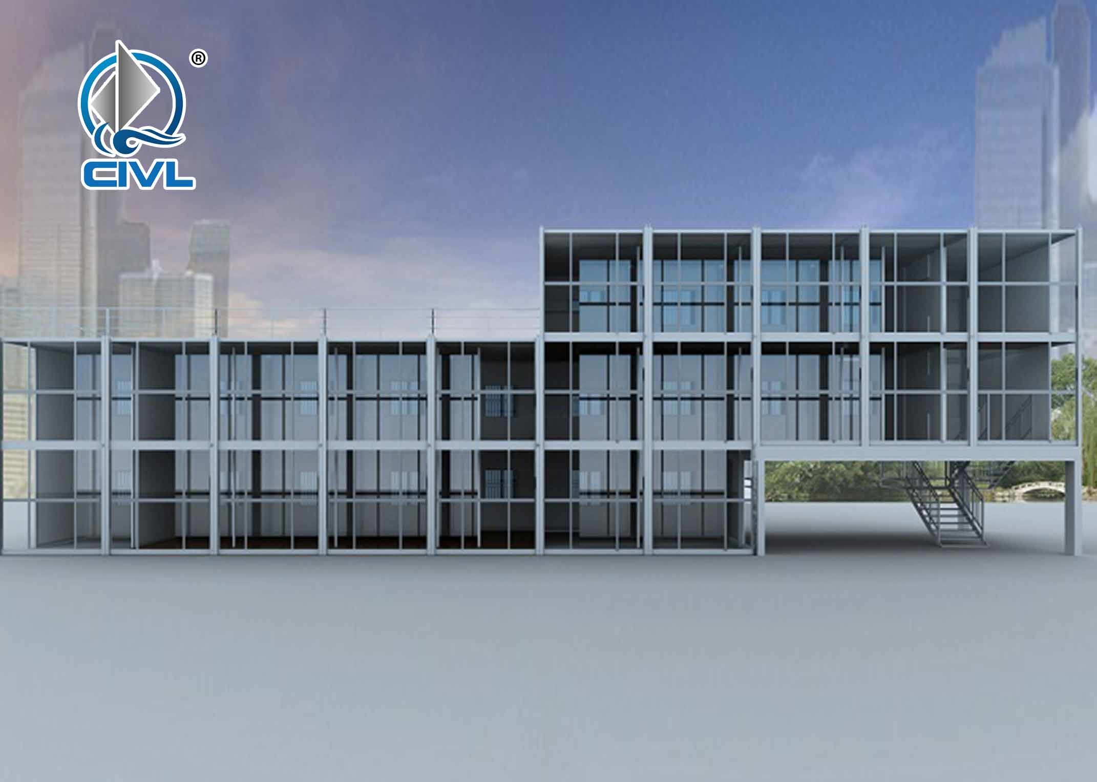Modern Prefab Container Homes , Modular Container Houses / Homes / Hotels Steel