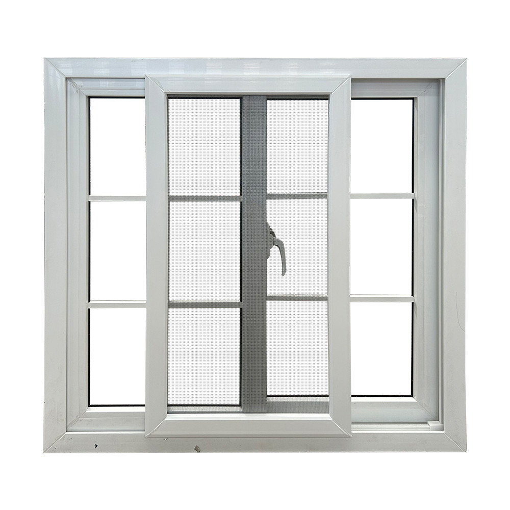 Customized Transparent UPVC Sliding Windows Horizontal Sliding UPVC Windows