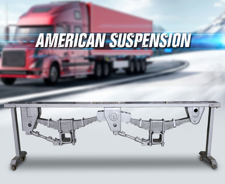 2 Axle Truck 9CM Semi Trailer Suspension Tridem Centre 230 1300mm