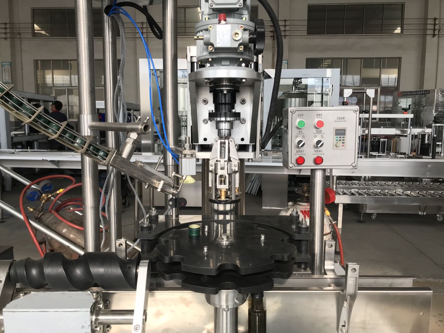 factory aluminum lid capping machine glass bottle sealing machine full automatic ropp capper