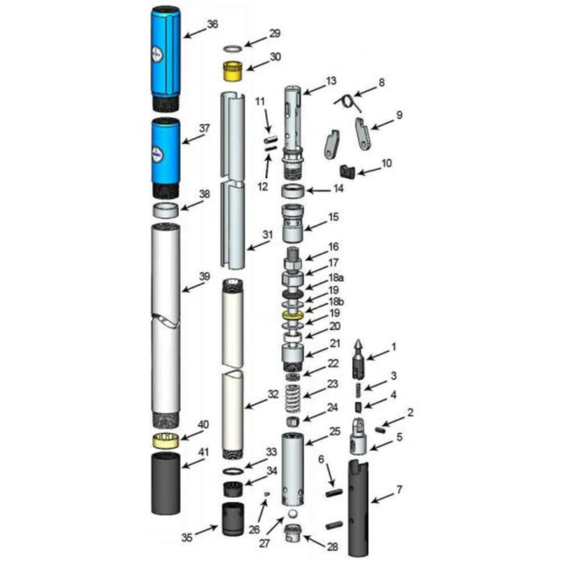 T2/T6 Series Triple Tube Core Barrels Plastic Liner