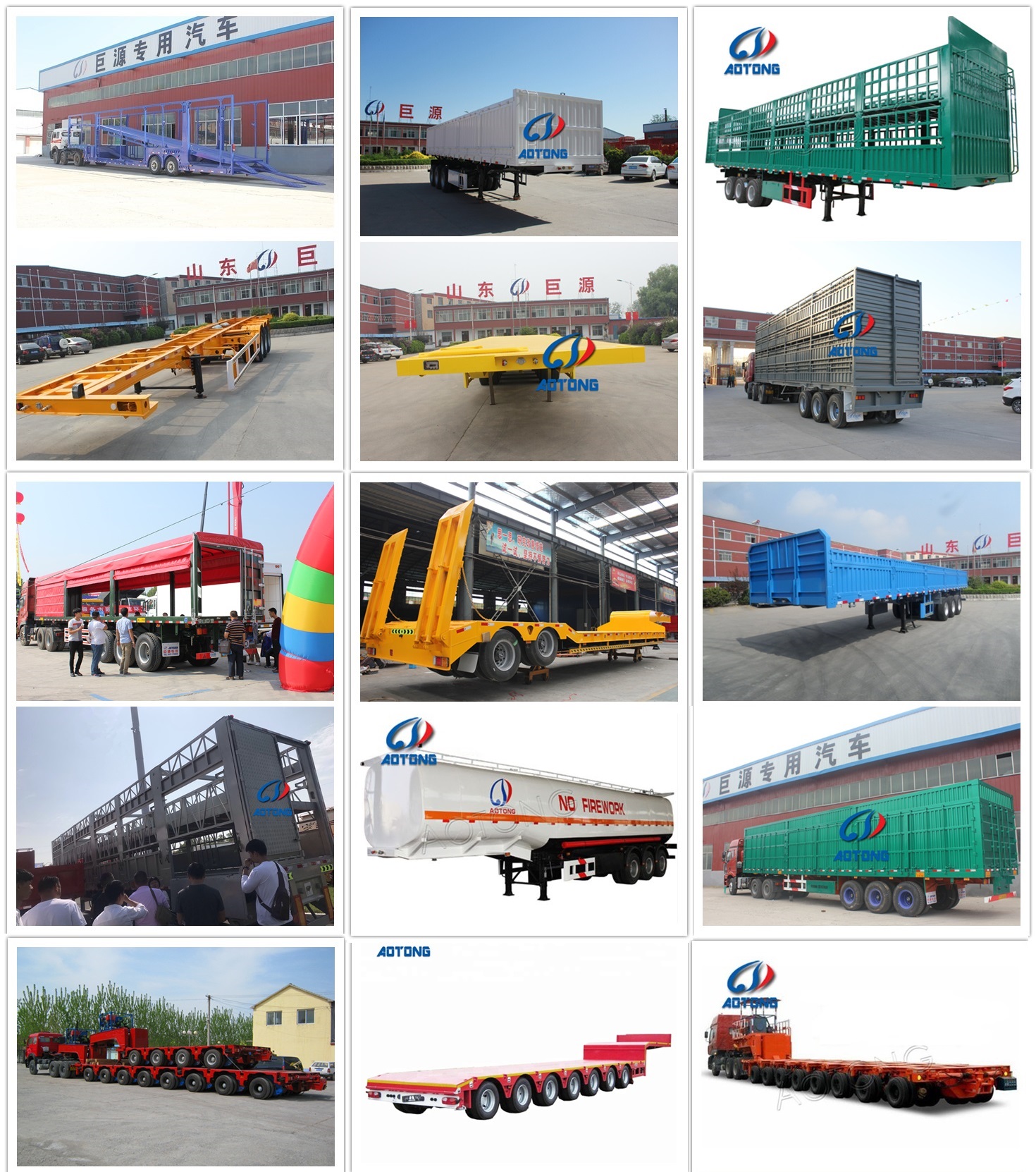 Customers Optional 2 Axle Dry Van Type Cargo Trailer with Dual Line Braking System