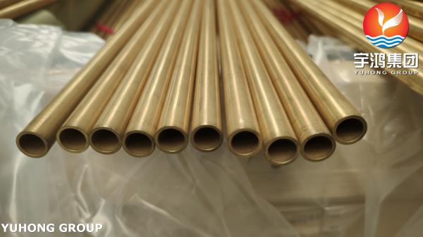 ASTM B111 C70600 C68700 C71500 C44300 Seamless Cooper Alloy Tube 100% HT For
