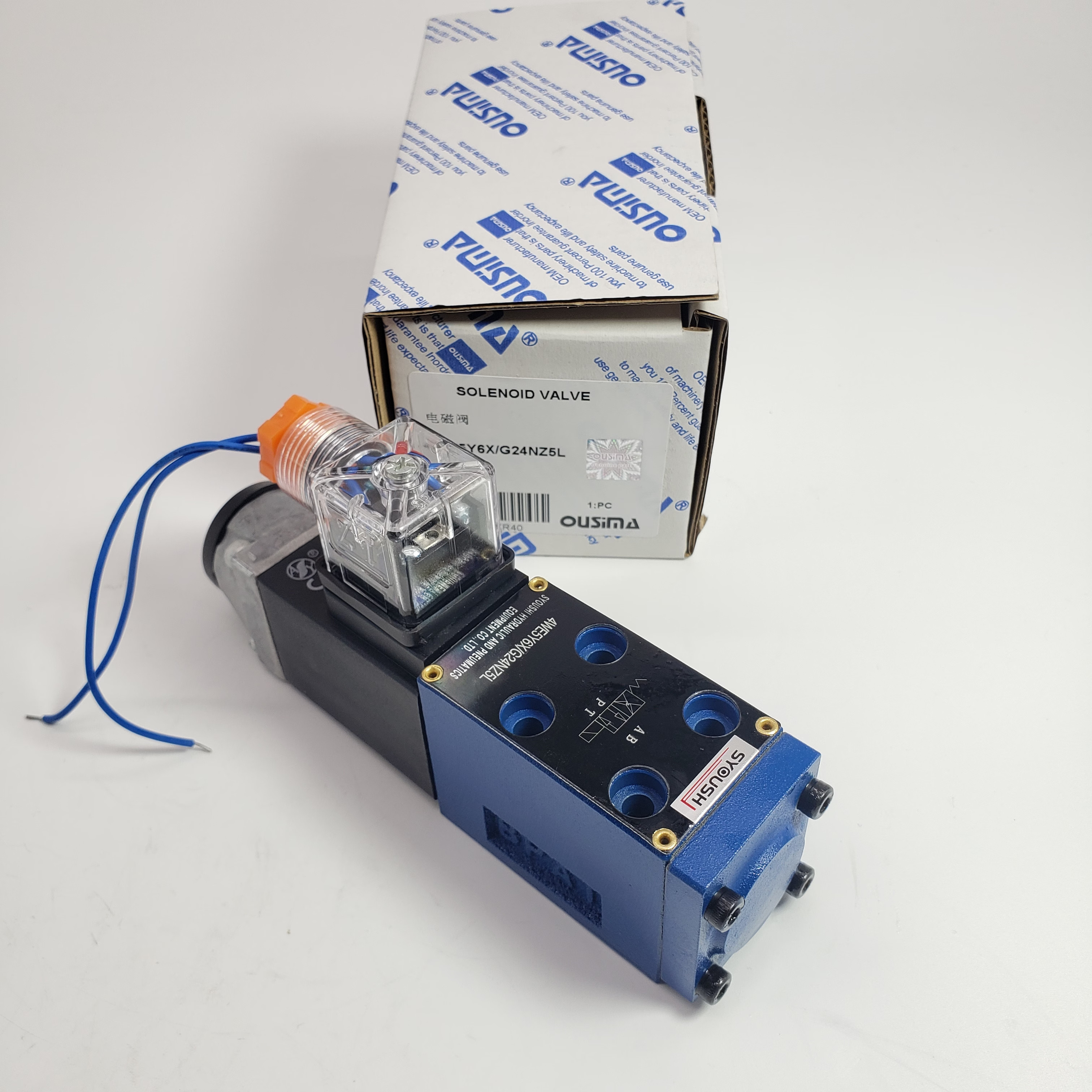 Spare Part Excavator Solenoid Valve 4WE5Y6X/G24NZ5 3WE5A6.0B/AG24NZ5L 4WE5C6.0/CG24N9Z5L