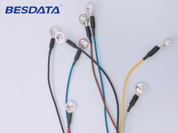 Coated Gold / AgCl / Pure Silver / Sintered EEG Electrode For Brain Wave