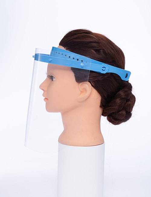 Medical Disposable Protective Face Shield With PET And PC Material