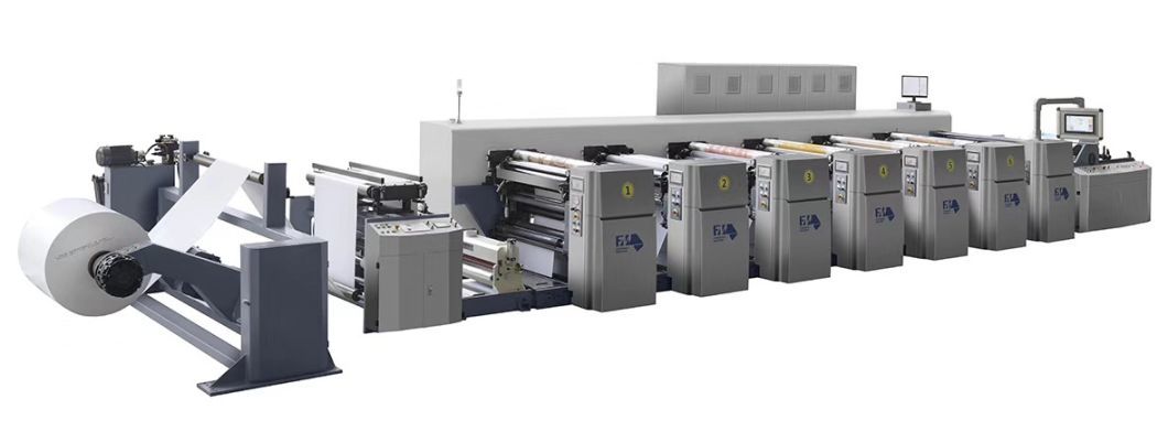 High Speed 6 Color Paper Flexographic Type Flexo Printing Machine Fengming Brand