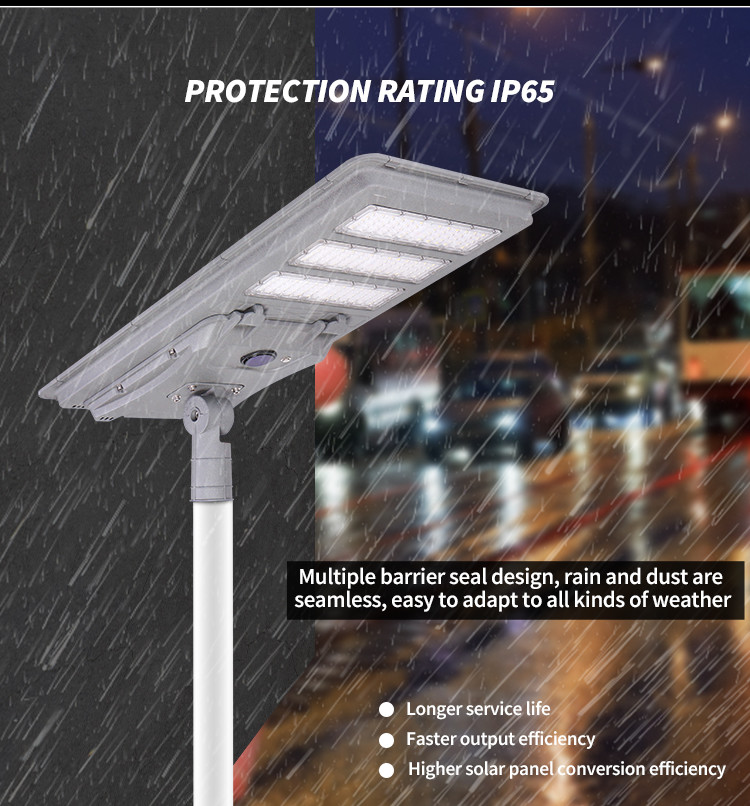 KCD New Outdoor Waterproof 60w 80w 100w 120w Integrated All In One Led Solar Street Light