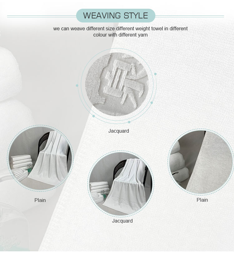 All Ages Jacquard 70x140cm Hotel Bath Towels