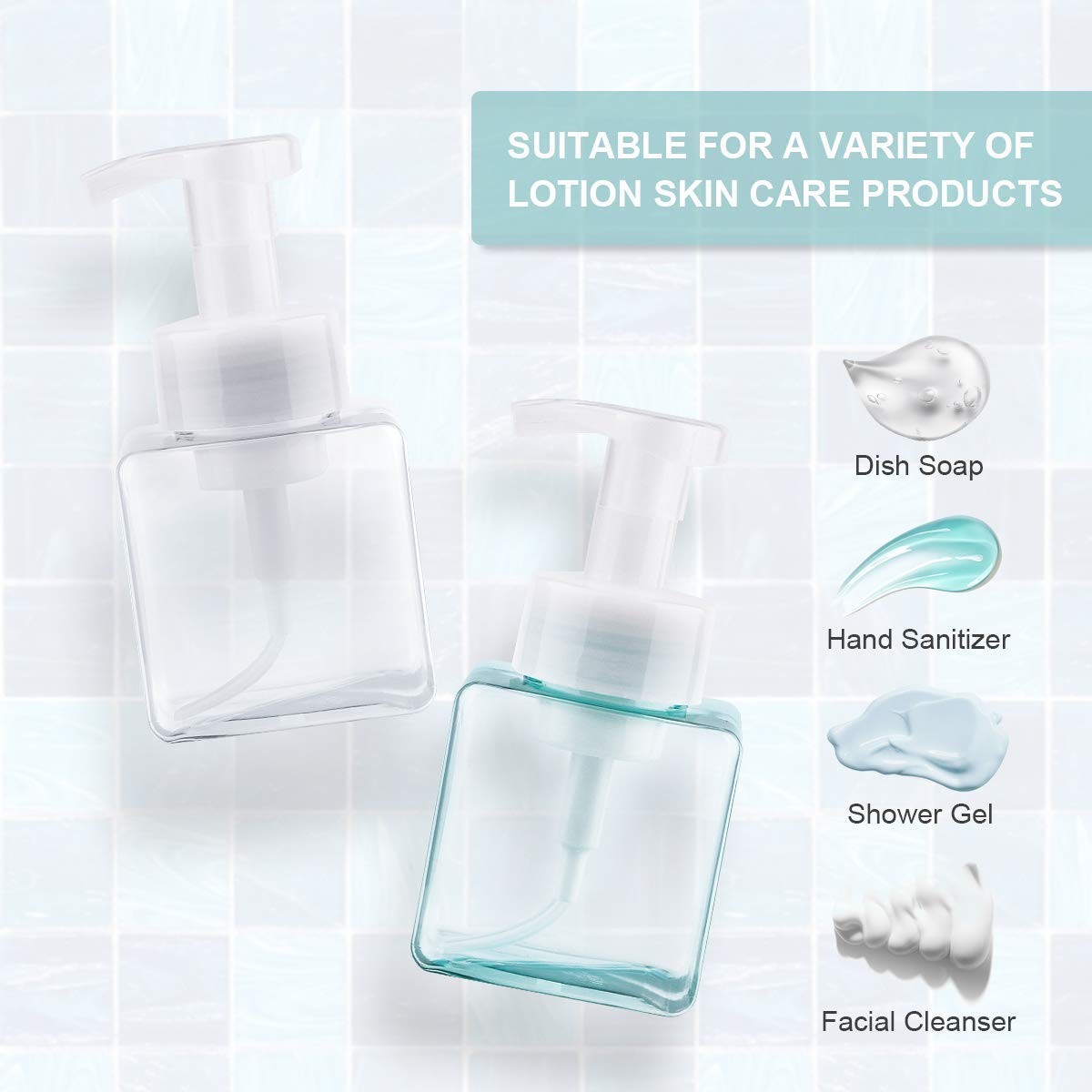 Leakage Proof Foaming Soap Bottle BPA Free Recyclable Eco Friendly