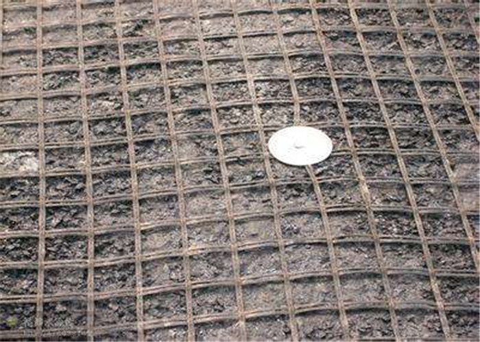 Asphalt Concrete Pavements 3.95m 80kN Glass Fiber Geogrid
