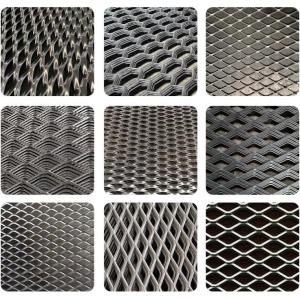 Galvanized Expanded Metal Mesh Grille Diamond Hexagon Hole