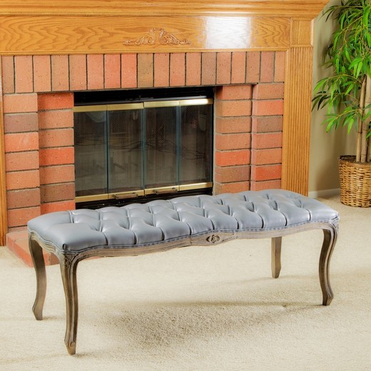 2018 wholesale modern living room furniture bench ottoman with stainless steel legs