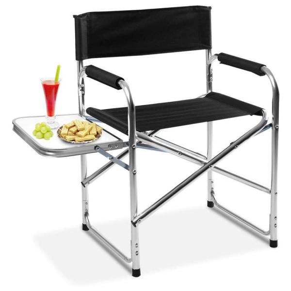 Promotional Folding Lightweight Aluminum Dining Director Chair Adjustable