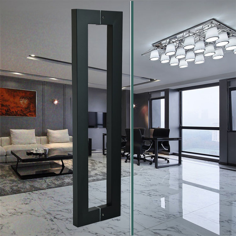 Main Door Handle in Luxury Design with 304 Stainless Steel and 200*200*19*1.0mm Size