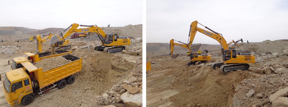 Large Capacity Hydraulic Crawler Excavator With EURO III Diesel Engine