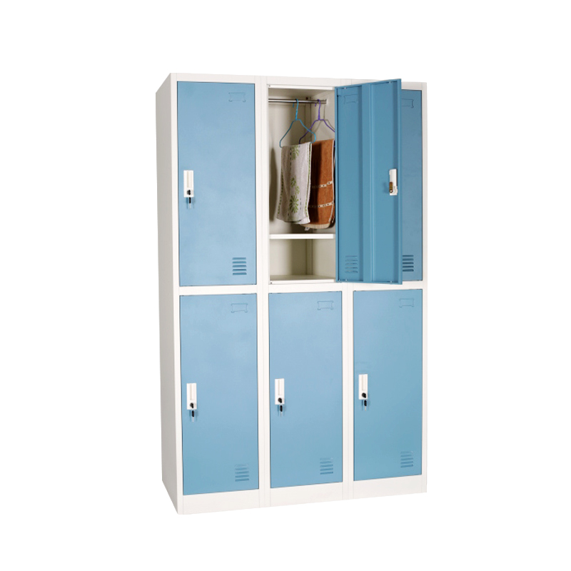 Security Cam Lock 6 Door Hygienic Office Filling Cabinet