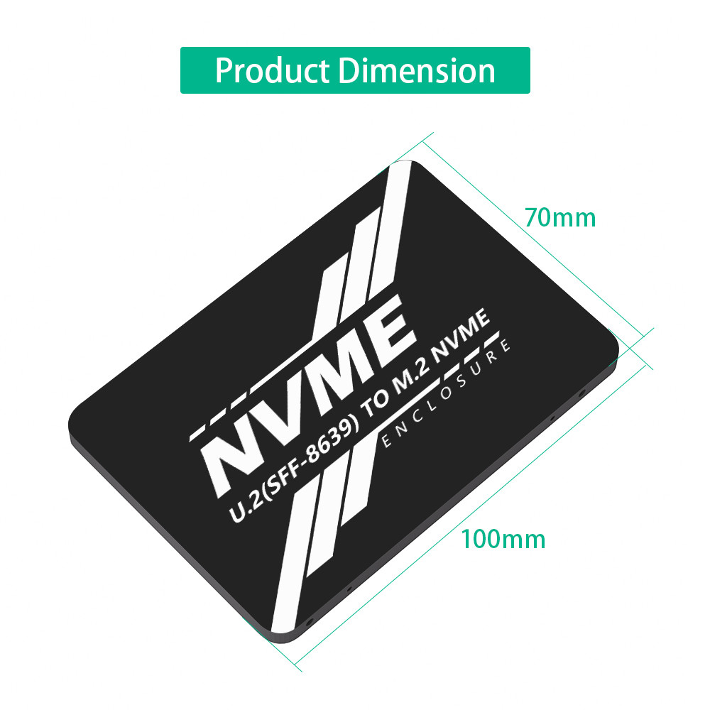 M.2 M Key To U.2 Adapter Card NVME ssd to pc-e u2 sff-8639 Pcle M2 Adapter Converter for 2230/2242/2260/2280