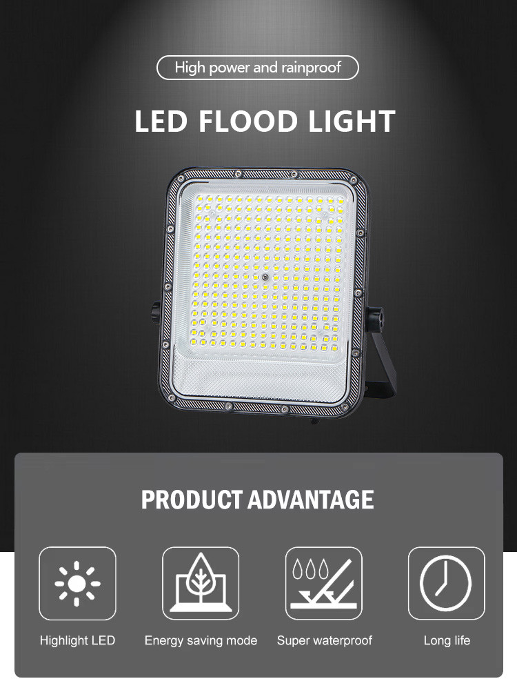 KCD Factory Supply 35000 Lumen 150w 300w Floodlight High Lumens High Power Stadium IP66 200w Indoor LED Flood Light