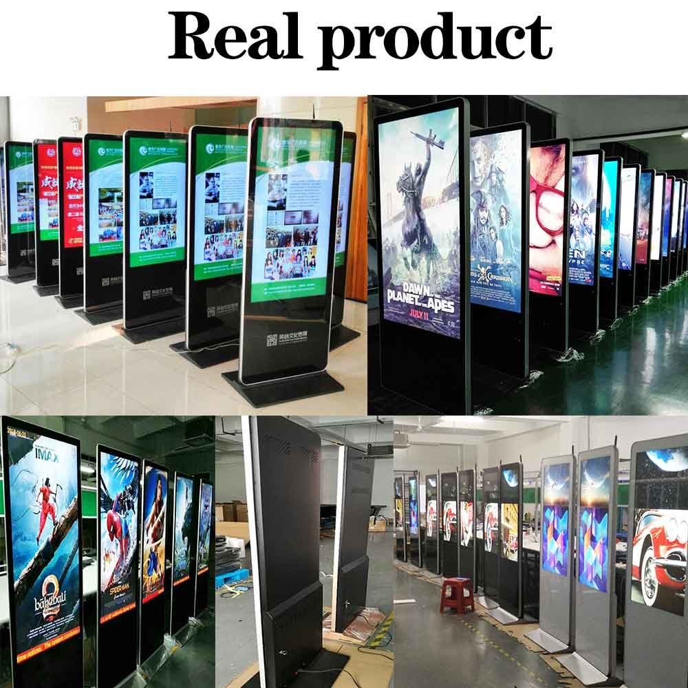 VETO 32-65 Inch CMS Control Android LCD Floor Standing Advertising player Ultra Thin Touch Screen Digital Signage