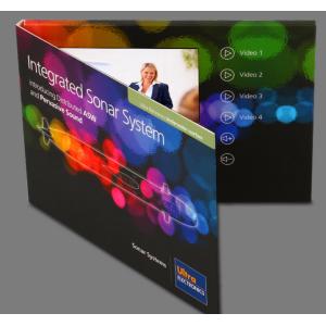 7 Inch TFT Screen LCD Video Mailer Coating Paper With 256MB Memory