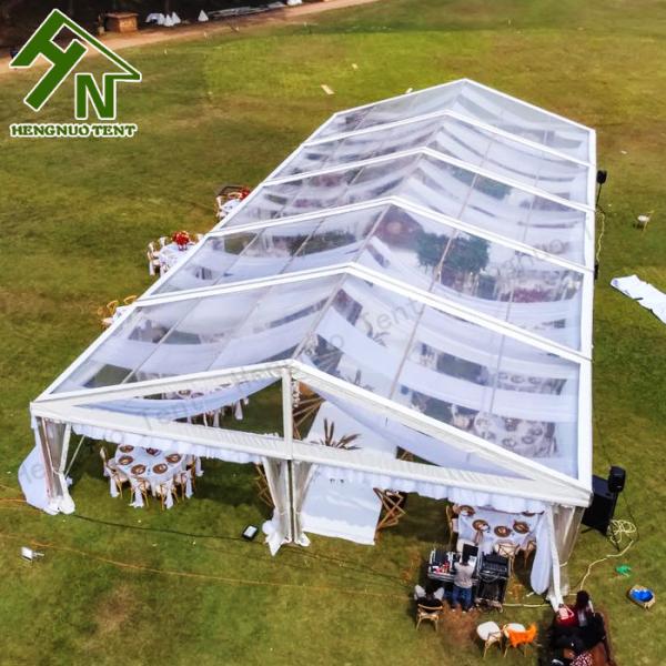 Watertight Outdoor PVC Side Wall Clear Wedding Marquee Tent Hall Aluminum