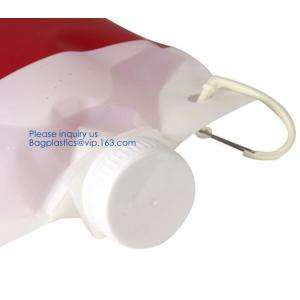 Custom Reusable Juice Food Packaging Plastic Bag Alcohol Drink Wine Spout Pouch