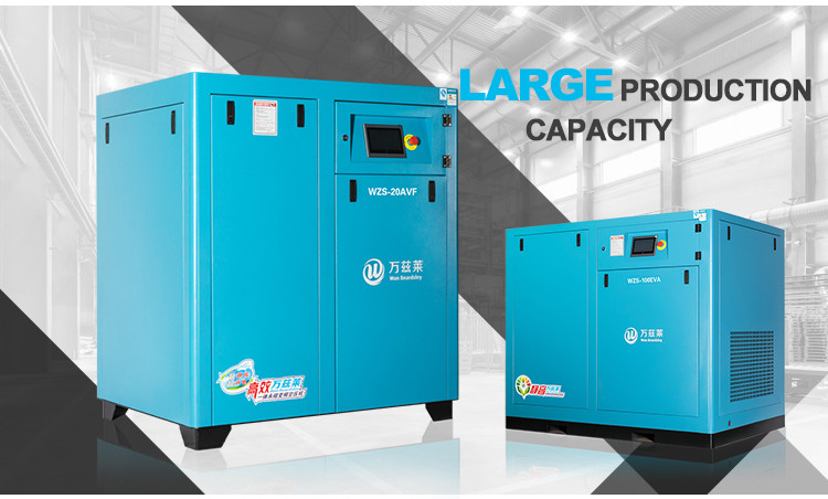 22KW 3.8CBM/min Integrated oil cooling motor Permanent Magnetic screw air compressor for sale