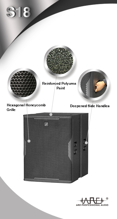 ARE Audio PA System Single 10 Inch Portable Line Array Speakers