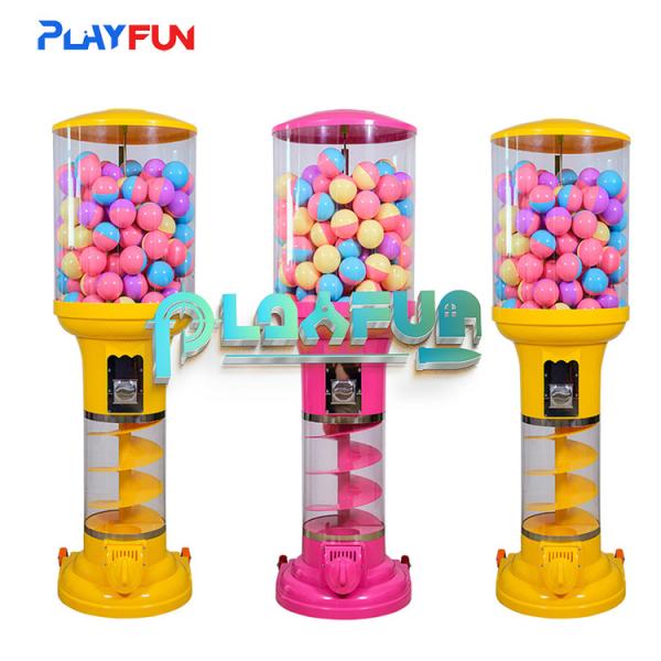 Quality Bouncy Balls Capsules Toys Spiral Vending Machine for sale