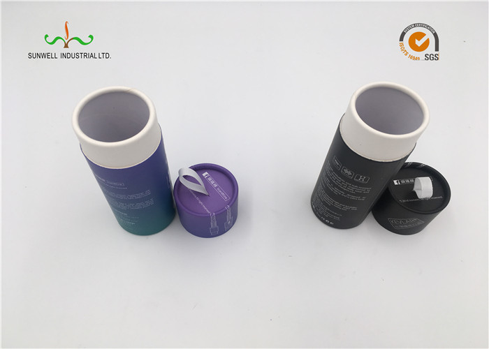 2 Packs Custom Design Cardboard Cylinder Tubes , Promotion Cardboard Cores