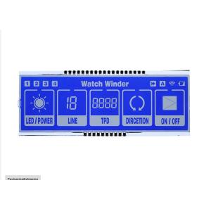 TN 6 O'Clock Monochrome Transflective Custom Lcd Display For Instrument
