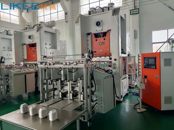 Mistubishi PLC 80Ton Automatic Aluminum Foil Container Machine for Fast Food