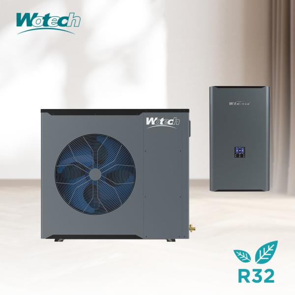 Wotech CE Certificate 8kw R32 Single Phase Inverter Split Heat Pump For DHW