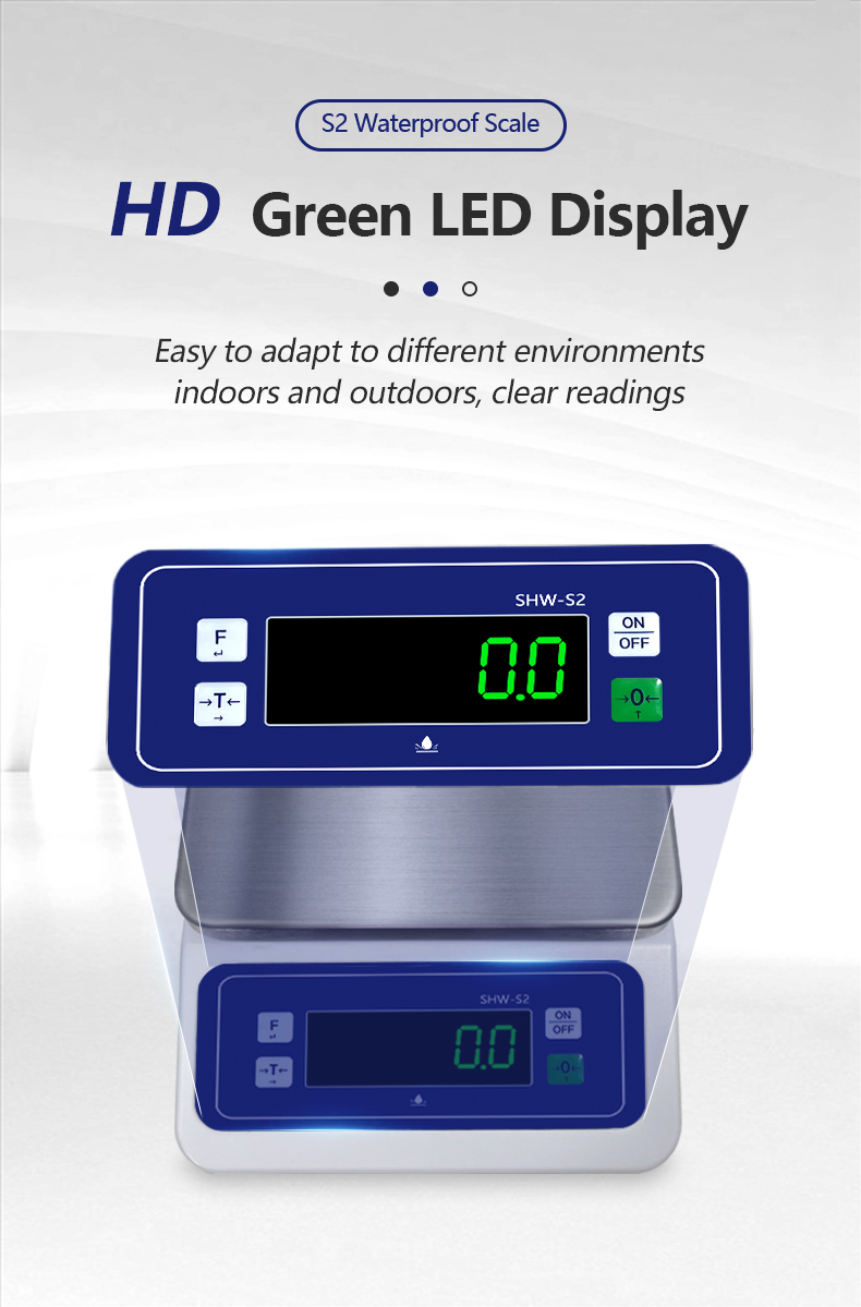 LED Display 304 Stainless Steel Waterproof Balance Scale 170mmX140mm for SOHE S2 2024
