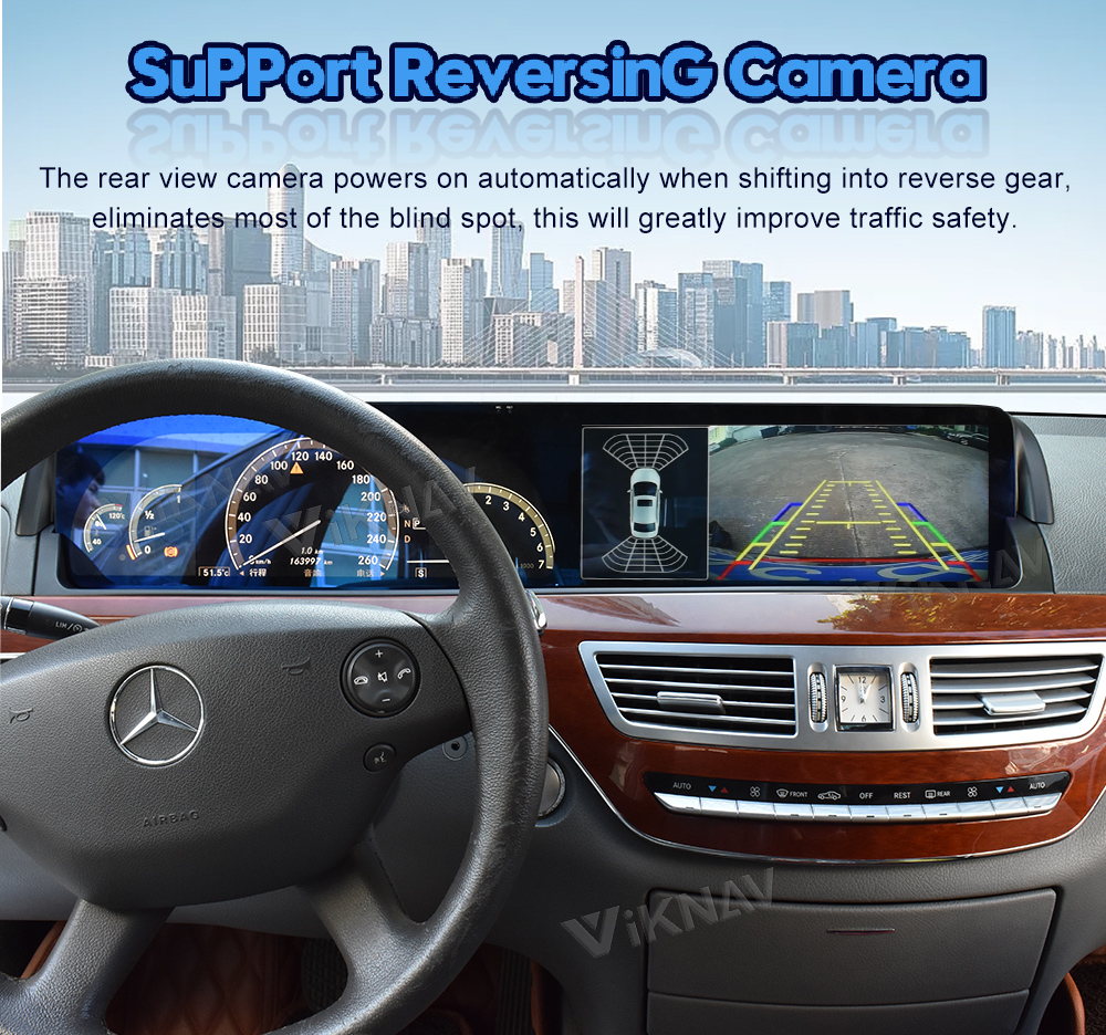 Multimedia Player Wireless Carplay Android Car Head Unit For Mercedes Benz S Class