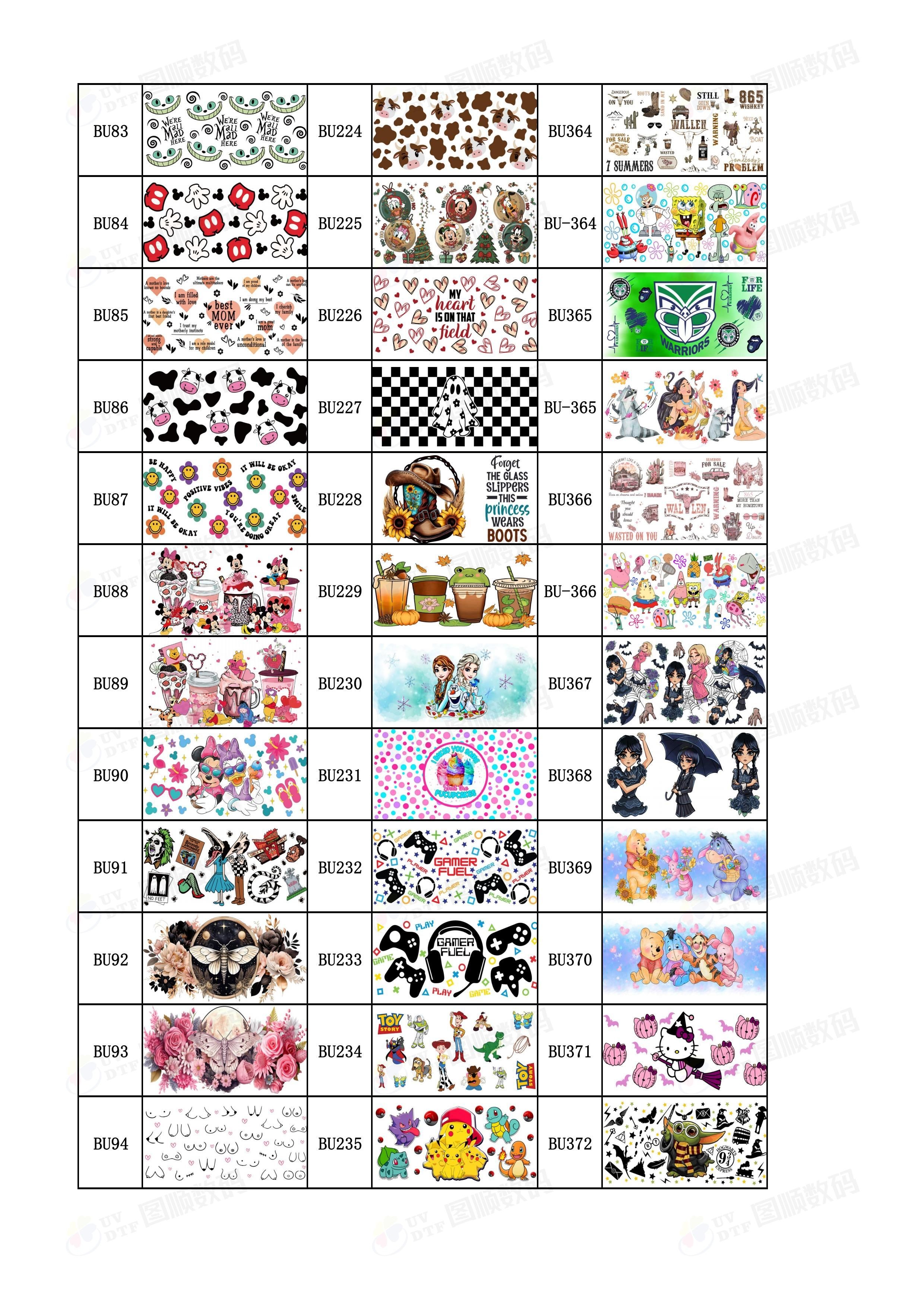 UV Ink AB Film Valentine'S Day Sticker DTF UV Weatherproof