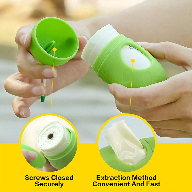 Biodegradable Scented Dog Poop Bags , 20*26cm Pva Water Soluble Film