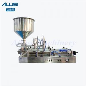 China Horizontal Piston Liquid Filling Machine Stainless Steel with Two Nozzles on sale