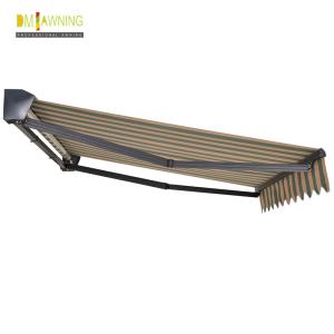 China Manual Telescopic Waterproof Retractable Awning Balcony folding arm retractable awnings on sale