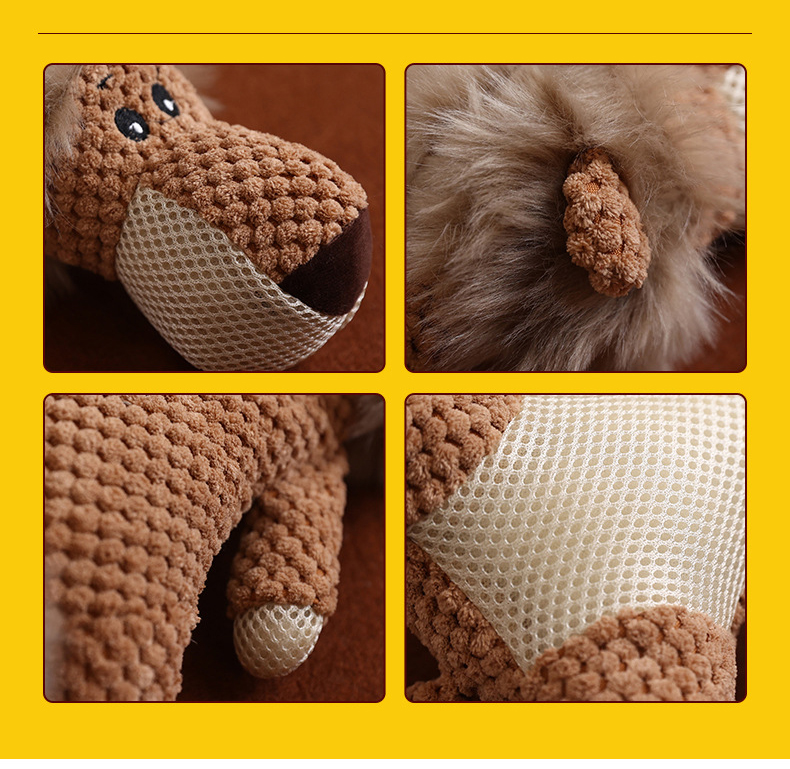 Dog Toy Velvet Soft and Squeaky Chew Toy for Pet Dogs Interactive Molar Toy