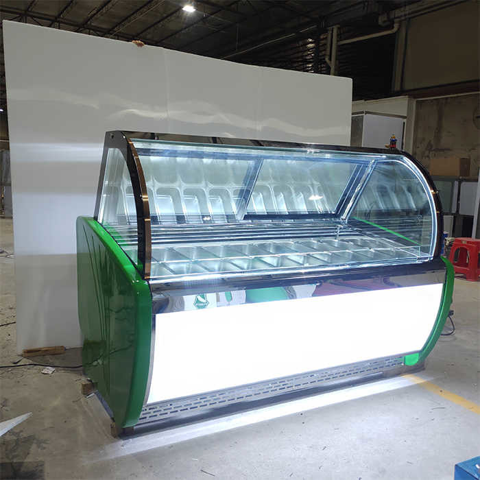 1800mm 220V Commercial Ice Cream Display Freezer