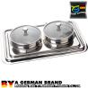 Buy cheap Table Top SUS304 Dual Soup Bucket Steamer Chafing Dish No Footing For Breakfast from wholesalers