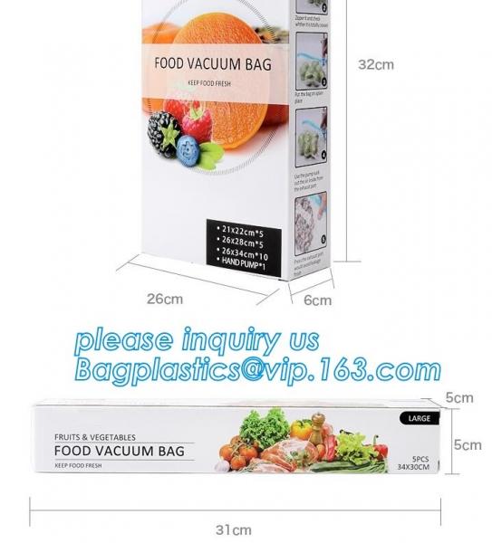 Best Cheap Pre-Cut Bag Design BPA Free Food Saver Bulk 8 11 Vacuum Sealer Machine Storage Rolls Bags, PE/Nylon Vacuum Fr