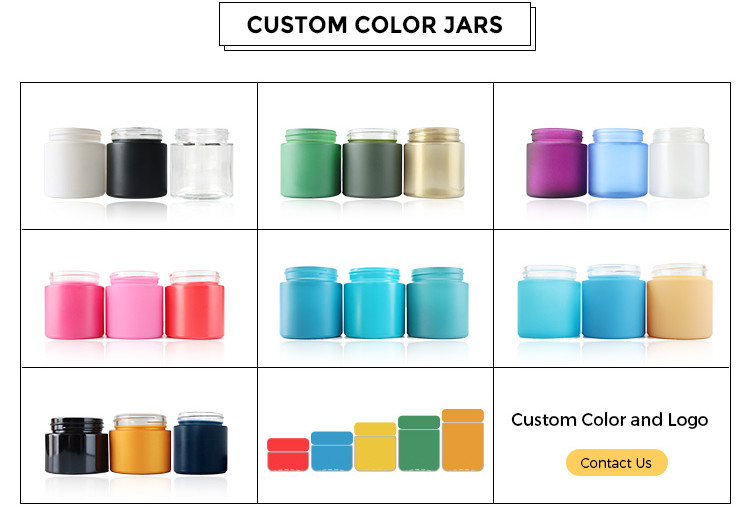 90ml 3oz Capacity Glass Weed Jar with Child Resistant Screw Cap