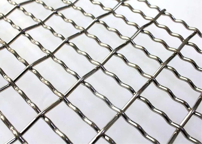 0.5mm Stainless Crimped Wire Mesh Intermediate Construction Rigid Barbecue