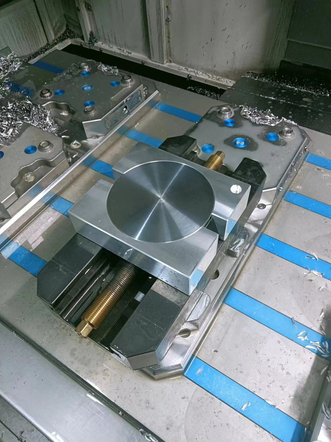 Quick Exchange Self Centring Vice Harded Steel For Circular Workpiece Calmping